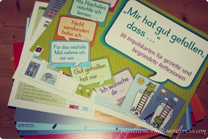 Mir hat gut gefallen, dass ... Reflexionskarten