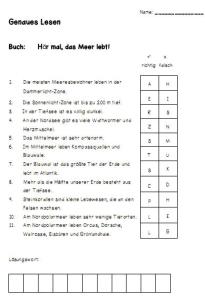 Quiz Hör mal das Meer lebt