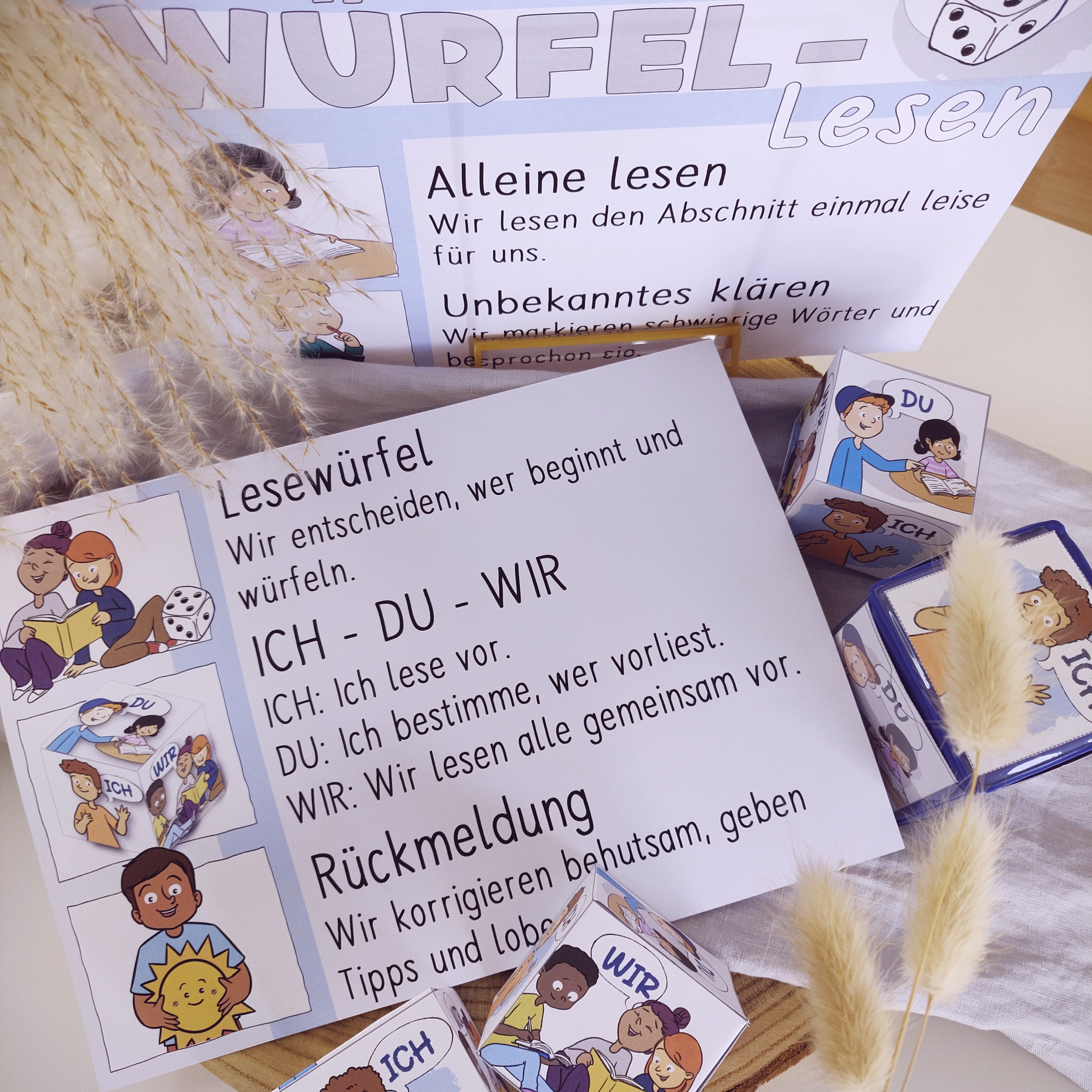 Würfellesen als Lautlesemethode – Material – Papillionis liest